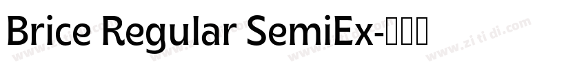 Brice Regular SemiEx字体转换